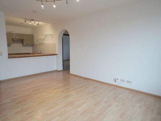 Wohnzimmer mit Küche