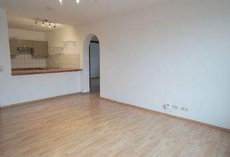 Wohnzimmer mit Küche