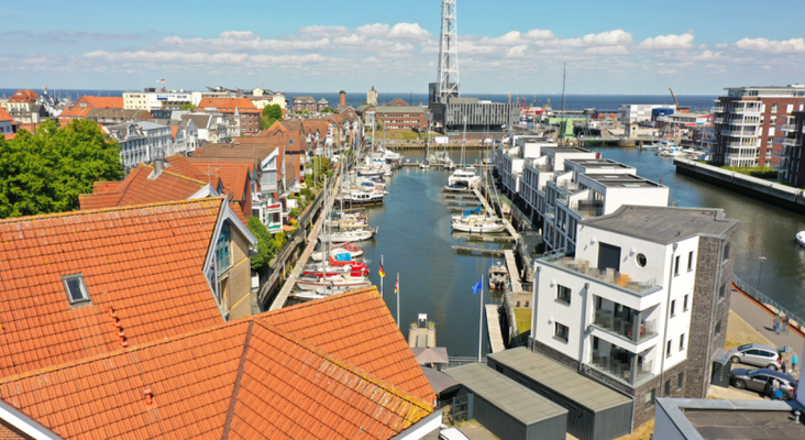 Luftaufnahme Hafen