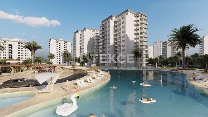 Apartments for Sale in a Compound in North Cyprus Long Beach