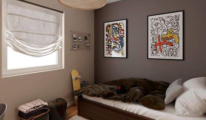 In diesem schönen Kinderzimmer kann man sich voll 