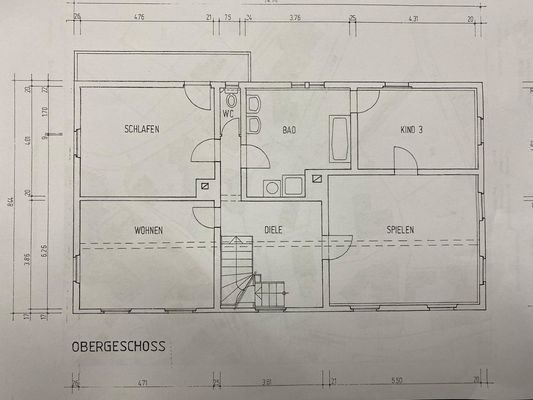 Grundriss Obergeschoss