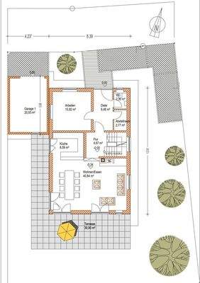 Grundrissplan Erdgeschoss