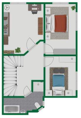 Grundriss-Skizze Anbau EFH 1.OG