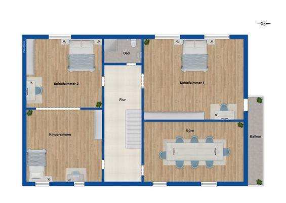 Obergeschoss Haupthaus