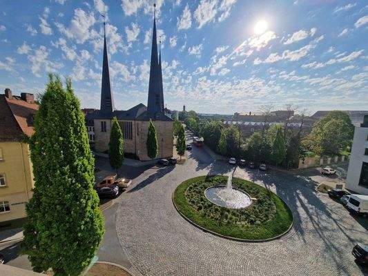 Blick aus dem Wohnzimmer