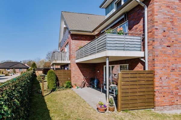 Alle Wohnungen verfügen über eine Terrasse oder einen Balkon