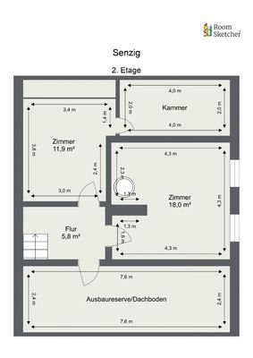 Grundriss nur zur Veranschaulichung. Keine Gewähr für Maße.