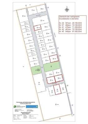 Lageplan_Verfügbarkeiten Zarrentin Stand 26.03.202