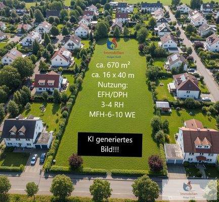 Bild ist KI generiert! - Grundstück in Kahl am Main