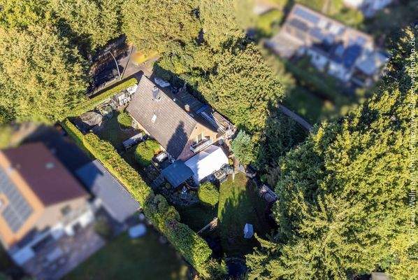 Grundstück von oben - Blick von Südosten