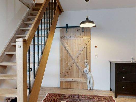 Treppe zum Spitzboden