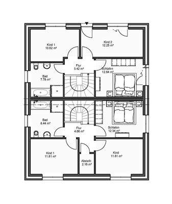 Grundriss Obergeschoss