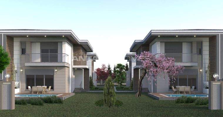 4-Bedroom Houses with Pool and Garden in Dosemealti