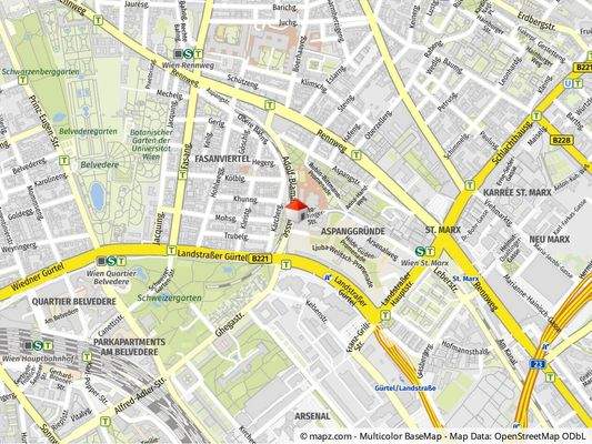 Geolyzer Kartenausschnitt