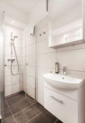 Bathroom with walk-in shower