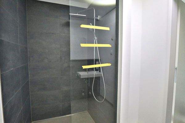 Duschwand und Rainshower