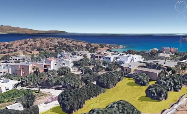 Kreta, Istron: Baugrundstück im Ferienort Istron, Nähe Agios Nikolaos