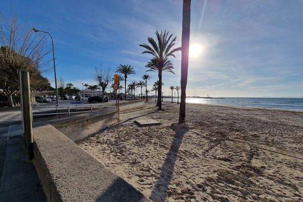 Blick auf den Strand