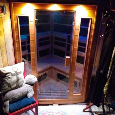 Wärmekabine beleuchtet