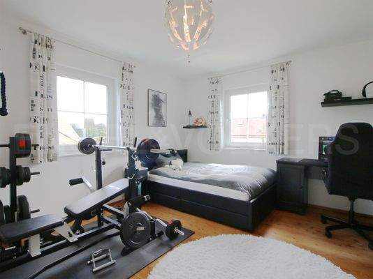 Zweites Schlafzimmer im Obergeschoss