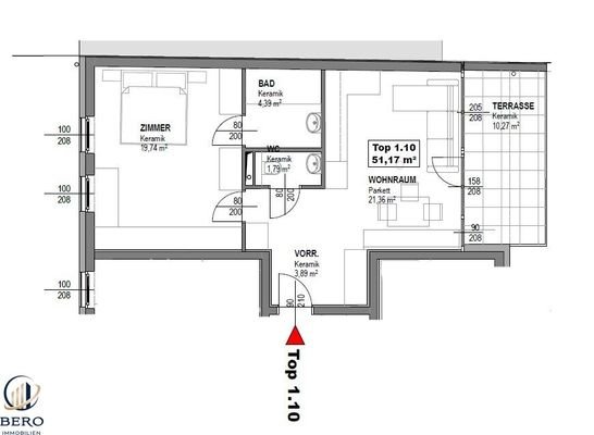 Terrassenwohnung im DG