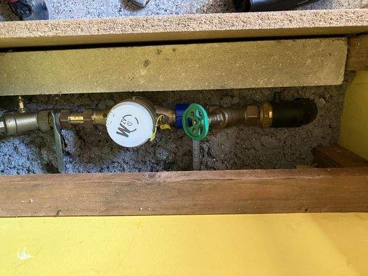 neuer Wasseranschluss