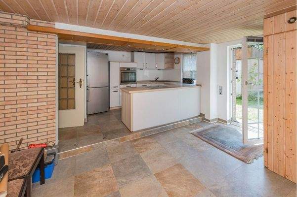 Küche Ausgang Garten