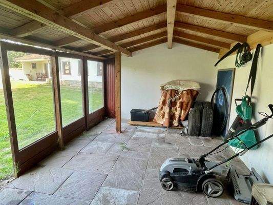 Nebengebäude für Gartengeräte