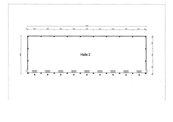 Grundrissplan Halle 2