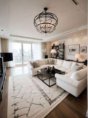 KI - Wohnzimmerdesign