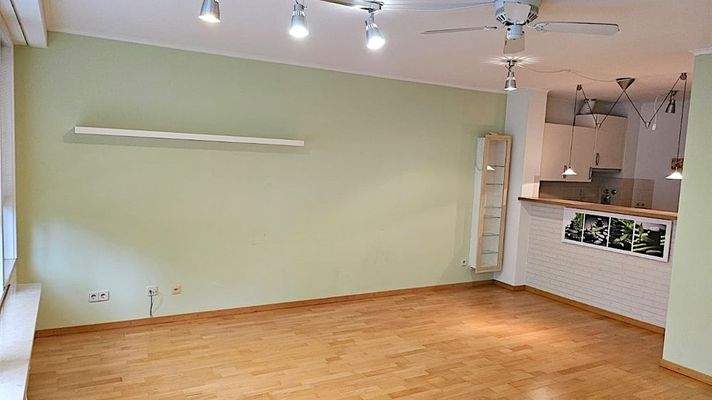 Teilansicht Wohnzimmer mit Kochnische...