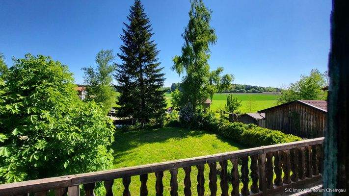 Ausblick nach Süden in den Garten