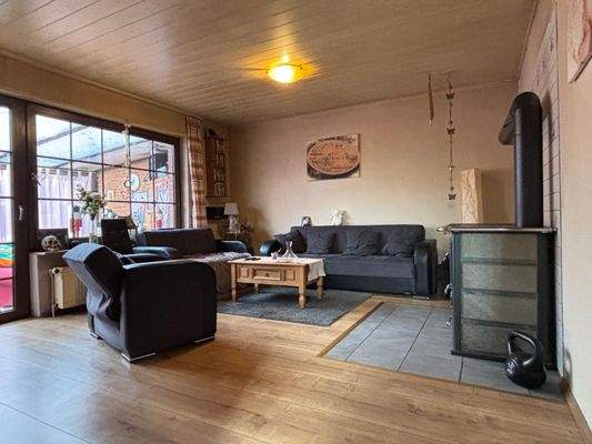 EG Wohnzimmer mit Kaminofen