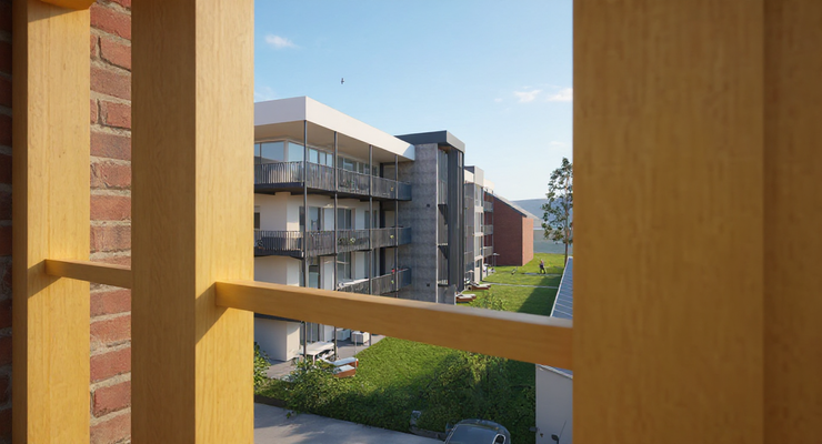 Blick aus dem benachtbartem Denkmal