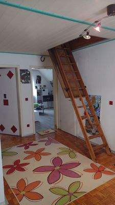 Aufgang zum Dachbereich