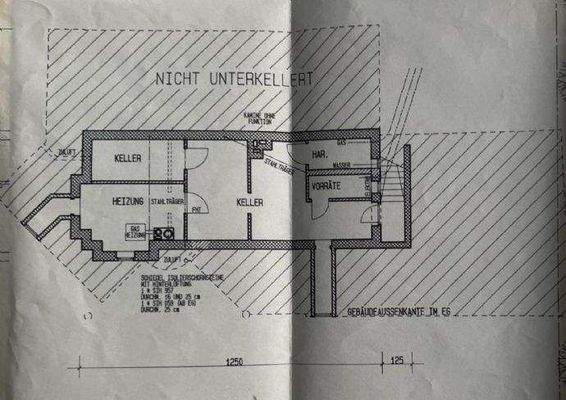 Grundriss Keller