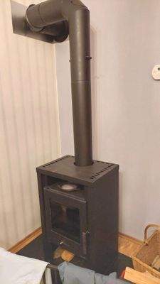 Kaminofen im Wohnzimmer