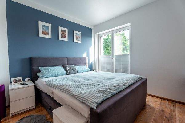 Schlafzimmer im 3- Parteienhaus