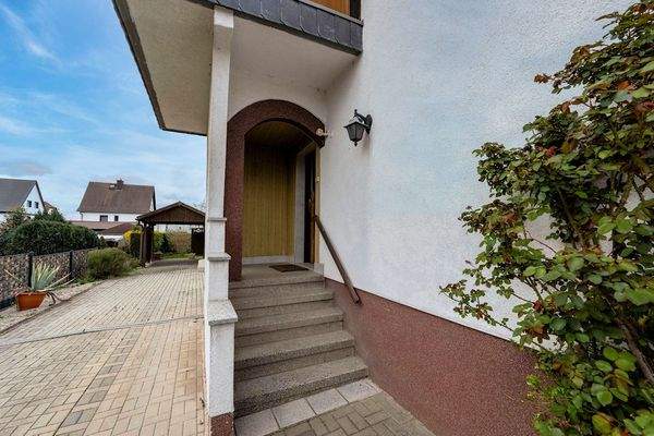 Überdachter Hauseingang