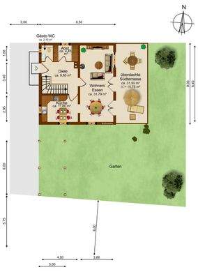 Erdgeschoss Grundriss