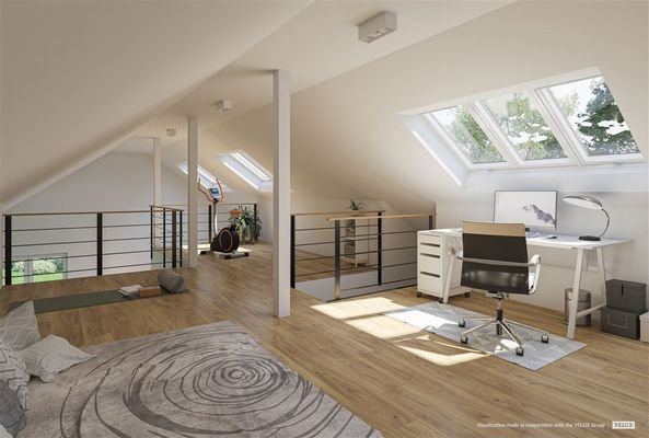 Bungalow-100 mit Dachfenster