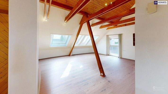 Wohn-Essbereich unmöbliert