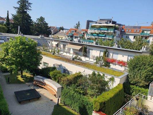 Blick auf das Atriumshaus