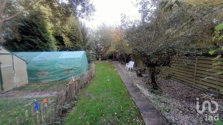 Garten mit Gewächshaus