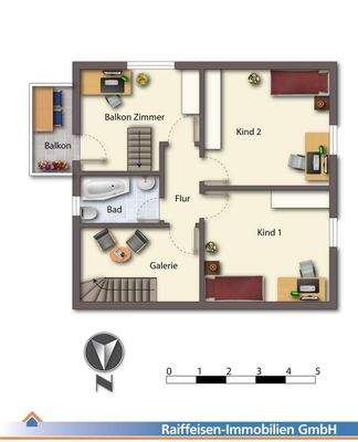 Grundriss 1. OG - nicht maßstabsgetreu -