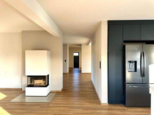 Detail Wohnzimmer Kamin