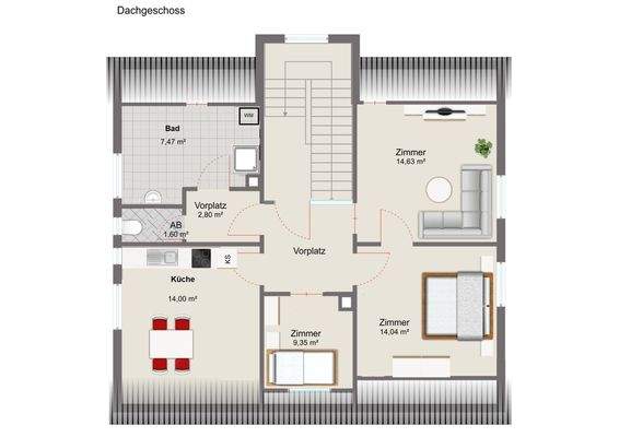 Grundriss Dachgeschoss