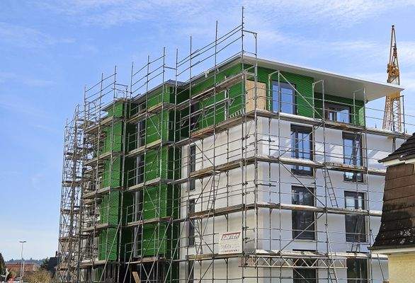 Neubauprojekt Grüne Mitte - Fassade Nord-West