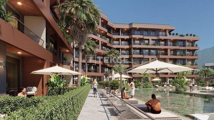 Apartments in Gated Community with Pool in Altıntaş, Antalya